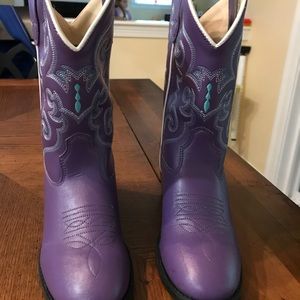 Old West purple girls cowboy boots.  Size 1.